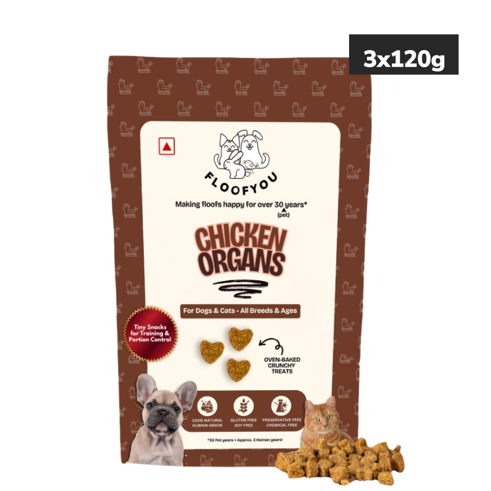 Floofyou Chicken Organs Oven Baked Cookie Dog Treats