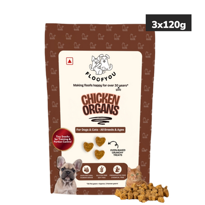 Floofyou Chicken Organs Oven Baked Cookie Dog Treats