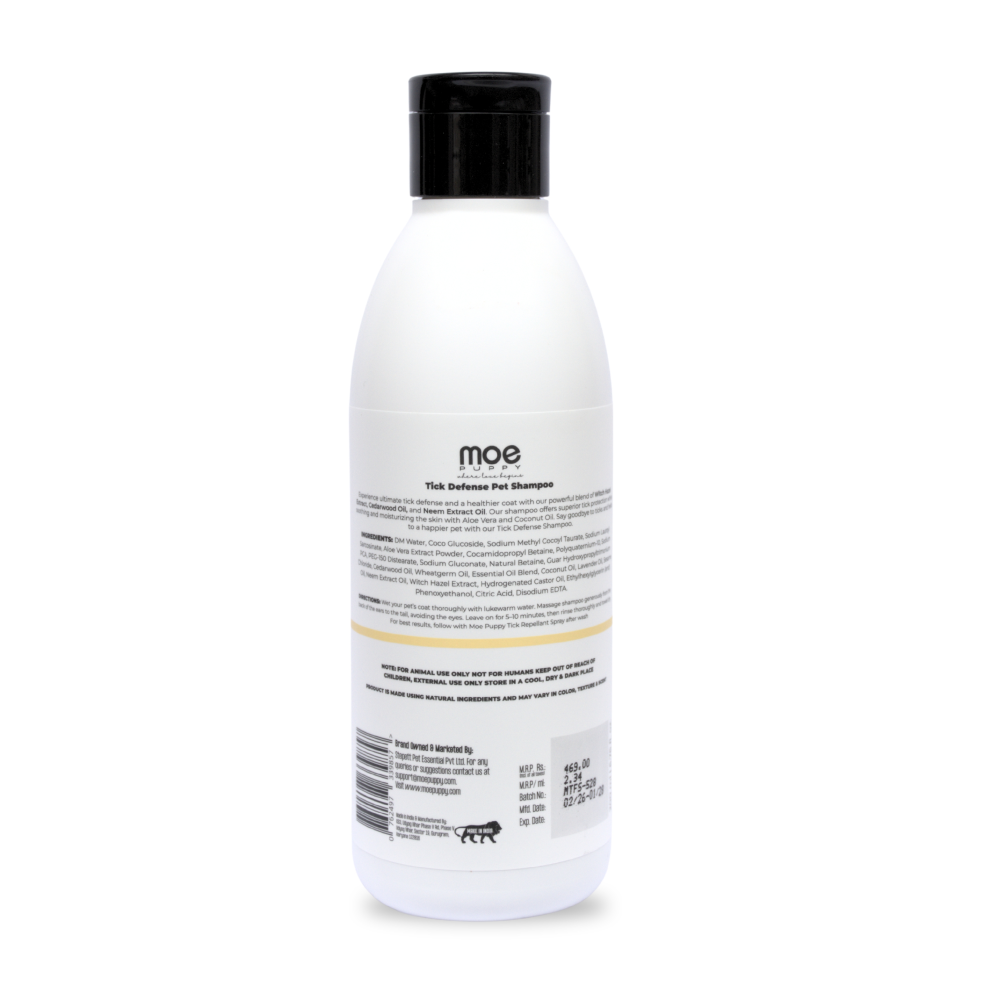 Moe Puppy Tick Defense Shampoo for Dogs & Cats