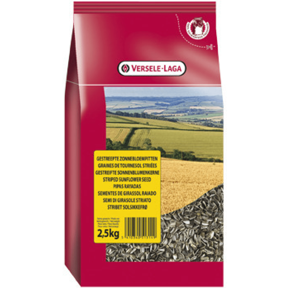 Versele Laga Sunflower Seeds Striped and Prestige Food for Big Parakeets and Birds