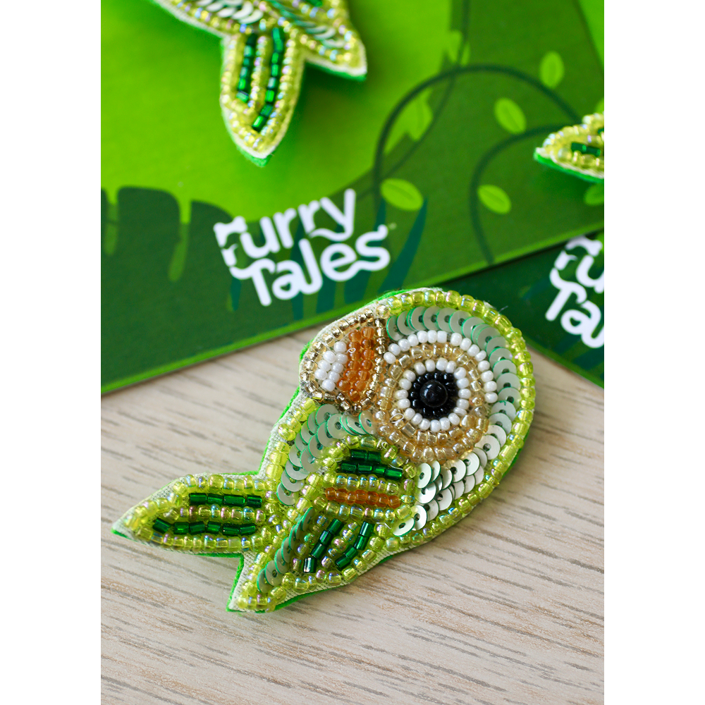 Furry Tales Mithu Parrot Handcrafted Brooch