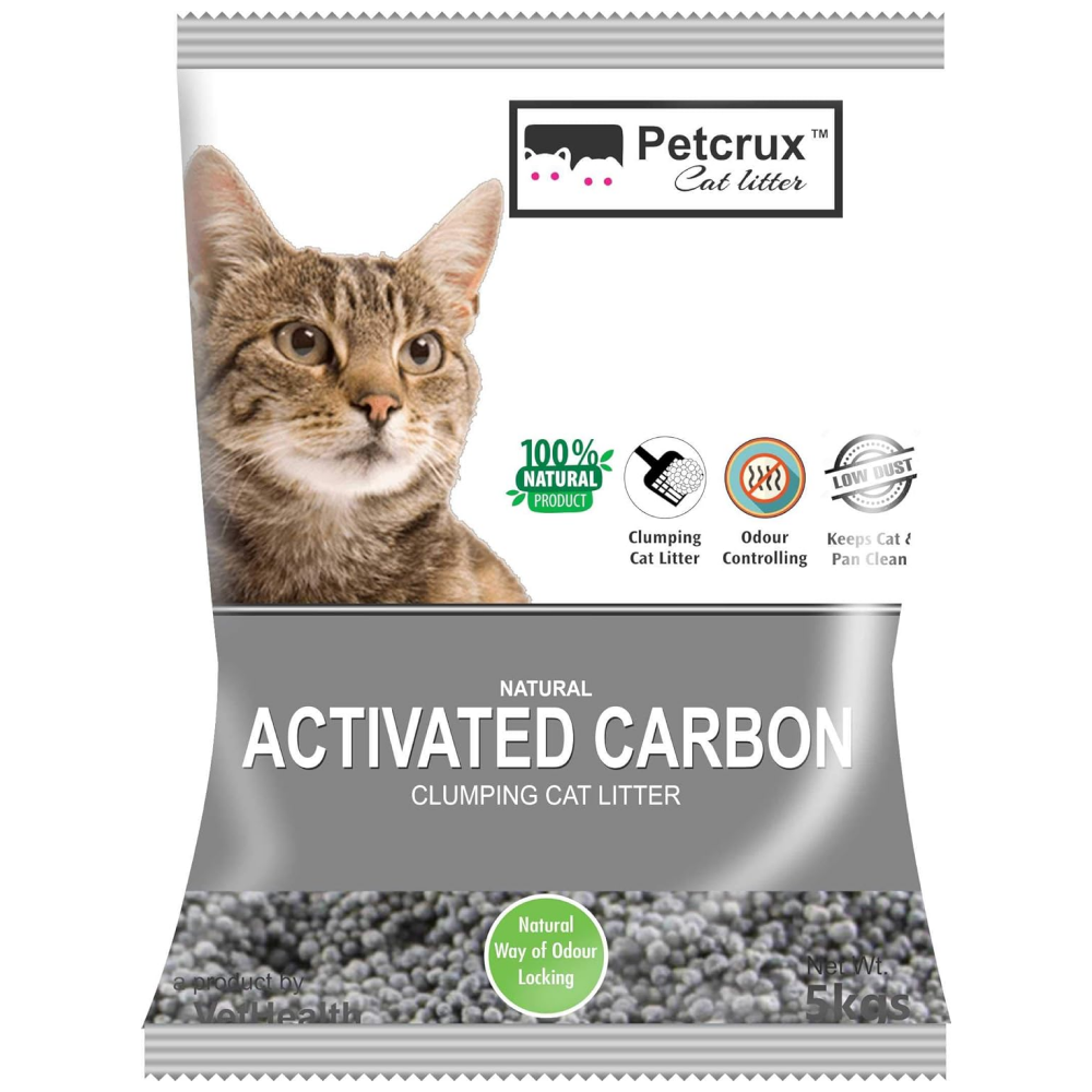 PetCrux Exclusive Scoopable Unscented Natural Activated Carbon Cat Litter (Limited Stocks)