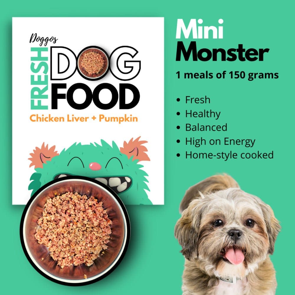 Doggos Mini Monster Chicken and Pumpkin Fresh Small Breeds Dog Wet Food (Buy 1 Get 1)