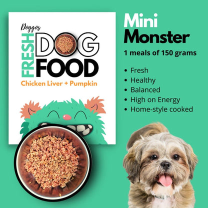 Doggos Mini Monster Chicken and Pumpkin Fresh Small Breeds Dog Wet Food (Buy 1 Get 1)