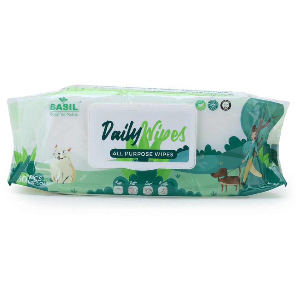 JerHigh Chicken Strawberry & Meat Dog Food & Treats with Basil Pet Wet Wipes Combo for Dogs