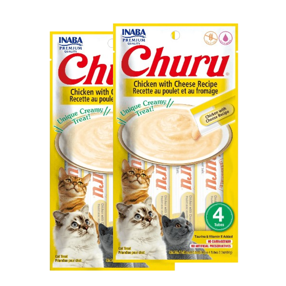 INABA Churu Chicken with Cheese Cat Treats