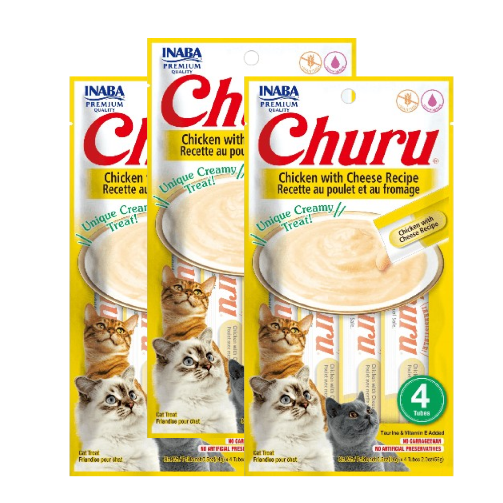 INABA Churu Chicken with Cheese Cat Treats