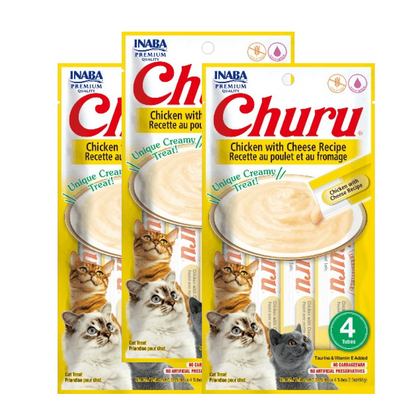 INABA Churu Chicken with Cheese Cat Treats