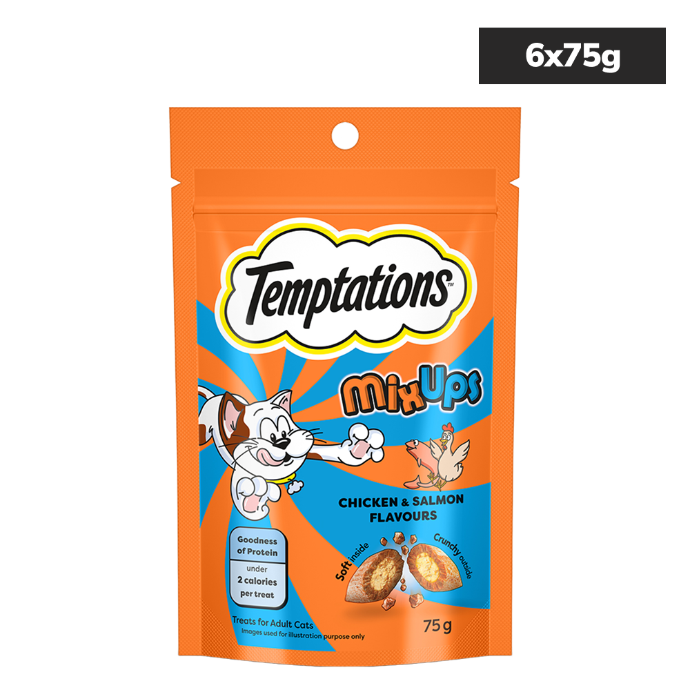 Temptations MixUps Chicken & Salmon Flavour Cat Treats