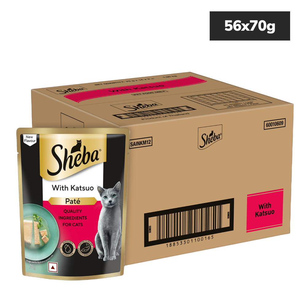 Sheba Katsuo Pate Rich Premium Adult Fine Cat Wet Food