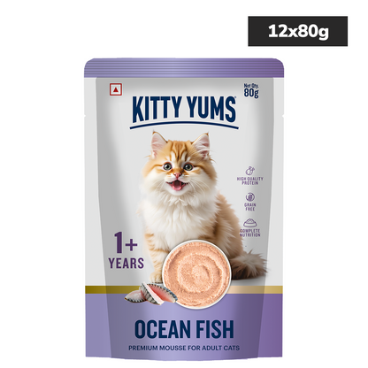 Kitty Yum Ocean Fish Mousse Adult Cat Wet Food