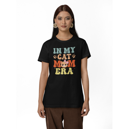 Seek Buy Love In My Cat Mom Era Tshirt (Black)