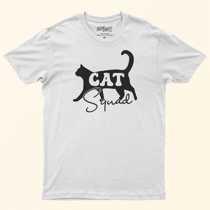 Seek Buy Love Cat Squad Tee (White)