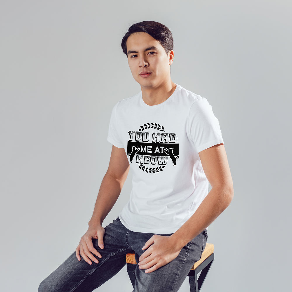 Seek Buy Love You Had Me At Meow Unisex Tee Tshirt (white)
