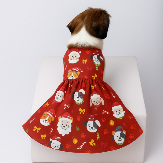 15 Furries Furry Love Dress for Dogs (Red)