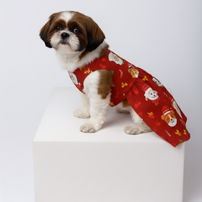 15 Furries Furry Love Dress for Dogs (Red)