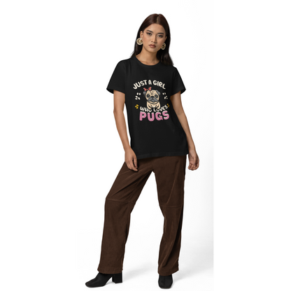 Seek Buy Love Just A Girl Loves Pugs Tshirt