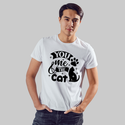 Seek Buy Love You Me And The Cat Unisex Tee (White)