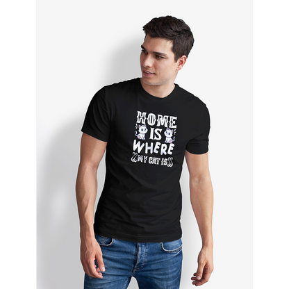 Seek Buy Love Home is Where my Cat is Unisex Tee