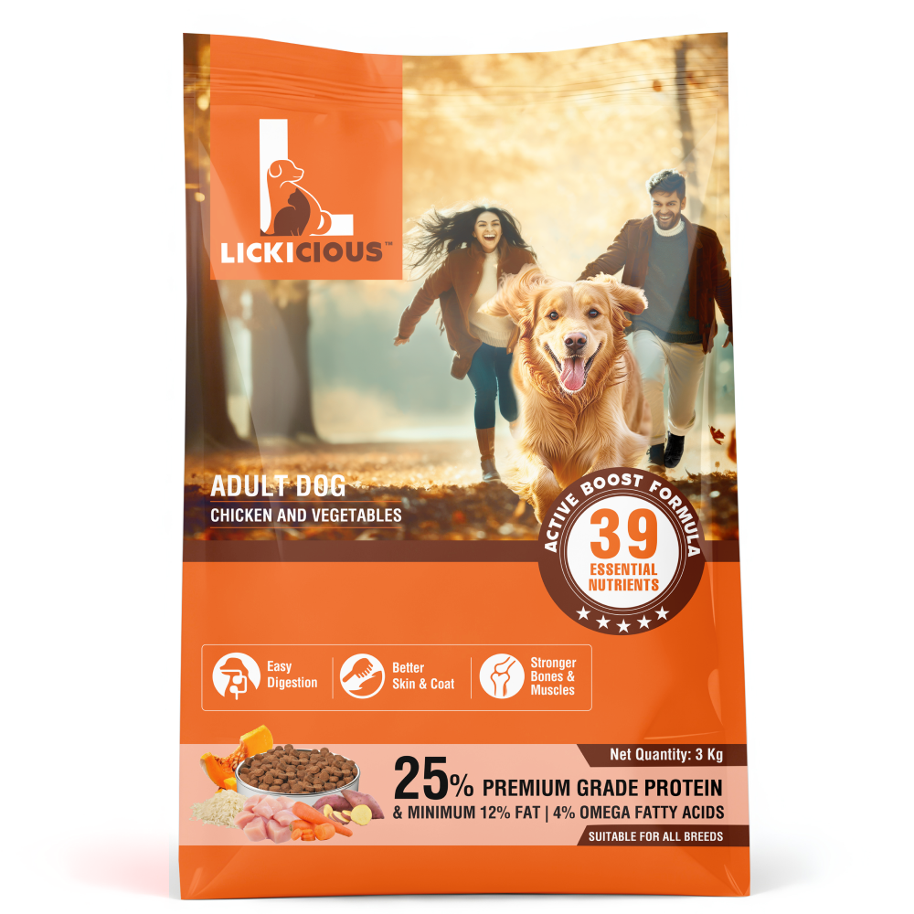 Lickicious Chicken and Vegetables Adult Dog Dry Food