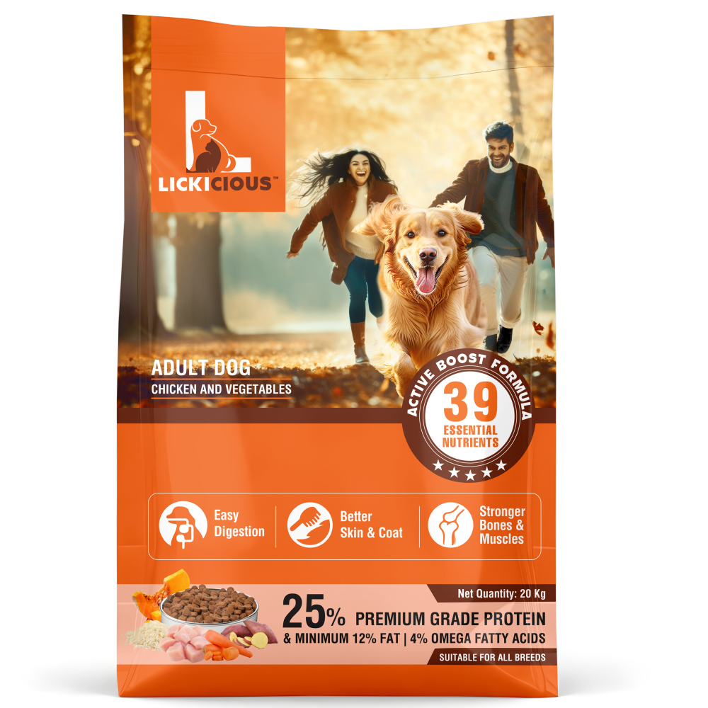 Lickicious Chicken and Vegetables Adult Dog Dry Food