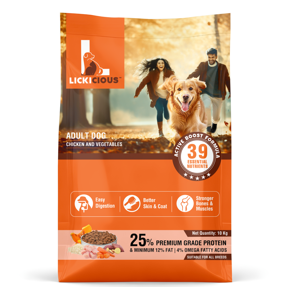 Lickicious Chicken and Vegetables Adult Dog Dry Food