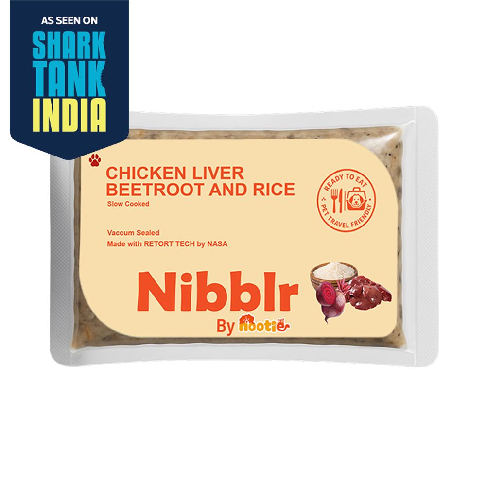 Nibblr By Nootie Wholesome Chicken Liver Beetroot & Rice Ready to Eat Meal Dog Wet Food