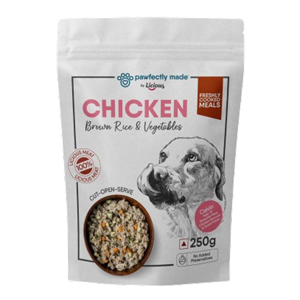 Pawfectly Made By Licious Chicken Brown Rice & Veggies Home Meal for Dogs