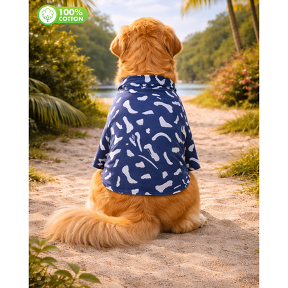 15 Furries Abstract Cotton Shirts for Dogs (Navy Blue)
