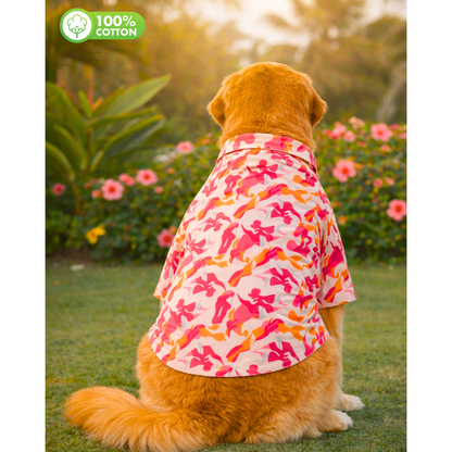 15 Furries Military Camoflage Cotton Shirts for Dogs (Pink)