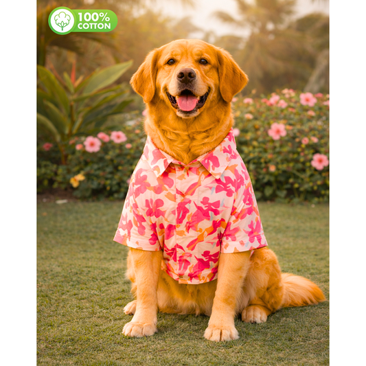 15 Furries Military Camoflage Cotton Shirts for Dogs (Pink)
