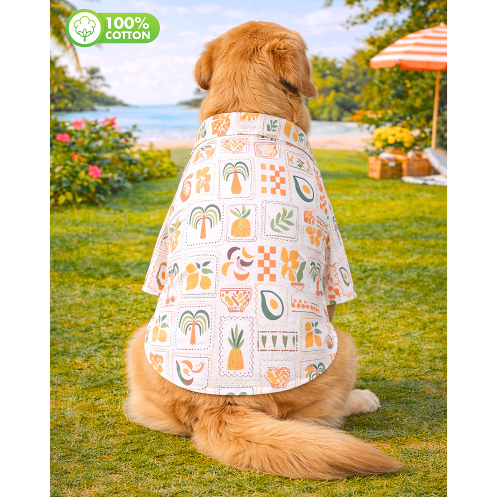 15 Furries Fruits Tropical Printed Cotton Shirts for Dogs