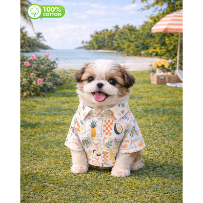 15 Furries Fruits Tropical Printed Cotton Shirts for Dogs