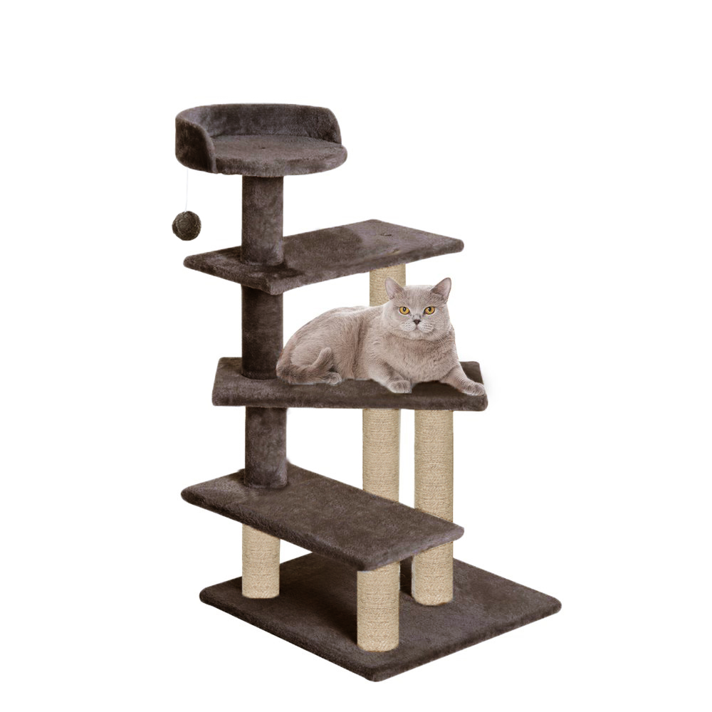Furrlovers 3 Tier Stairs with Scratching Posts Cat Tree with Plush Bed