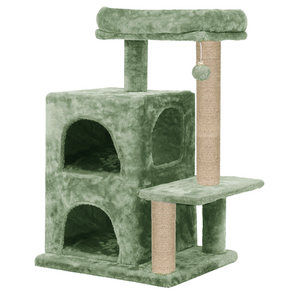 Furrlovers Activity Kitten Tree with Fur Fabric Condo and Jute Rope Post