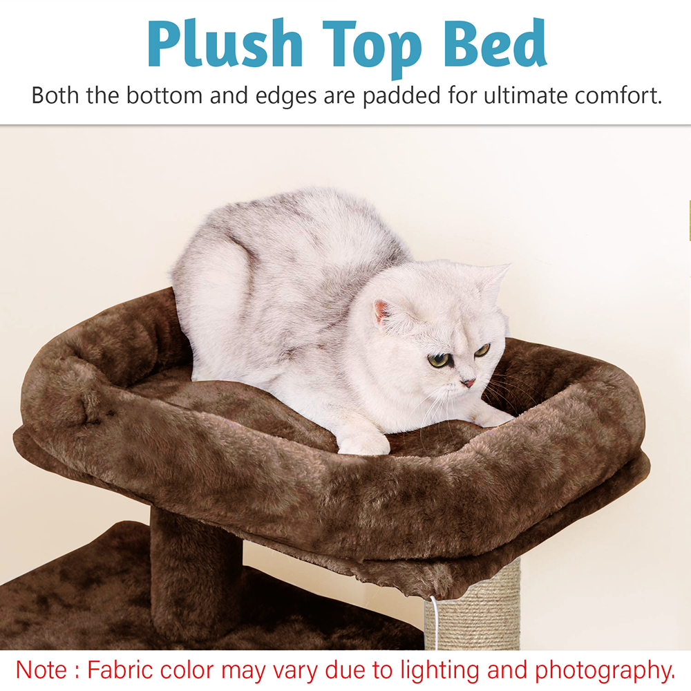 Furrlovers Activity Kitten Tree with Fur Fabric Condo and Jute Rope Post