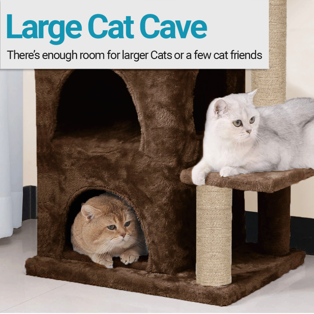 Furrlovers Activity Kitten Tree with Fur Fabric Condo and Jute Rope Post