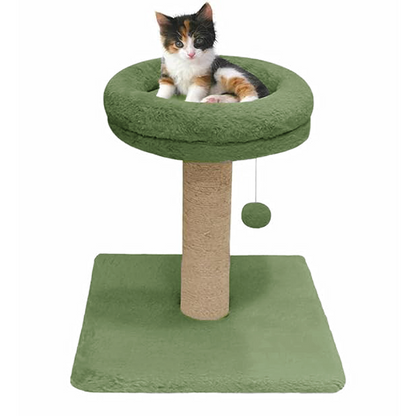 Furrlovers Fur Activity Cat Tree Scratching Post with Sisal Tower (Green)