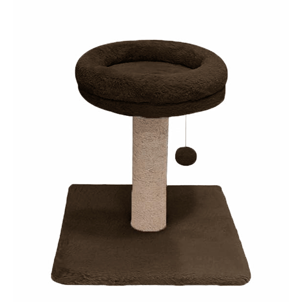 Furrlovers Fur Activity Cat Tree Scratching Post with Sisal Tower (Brown)
