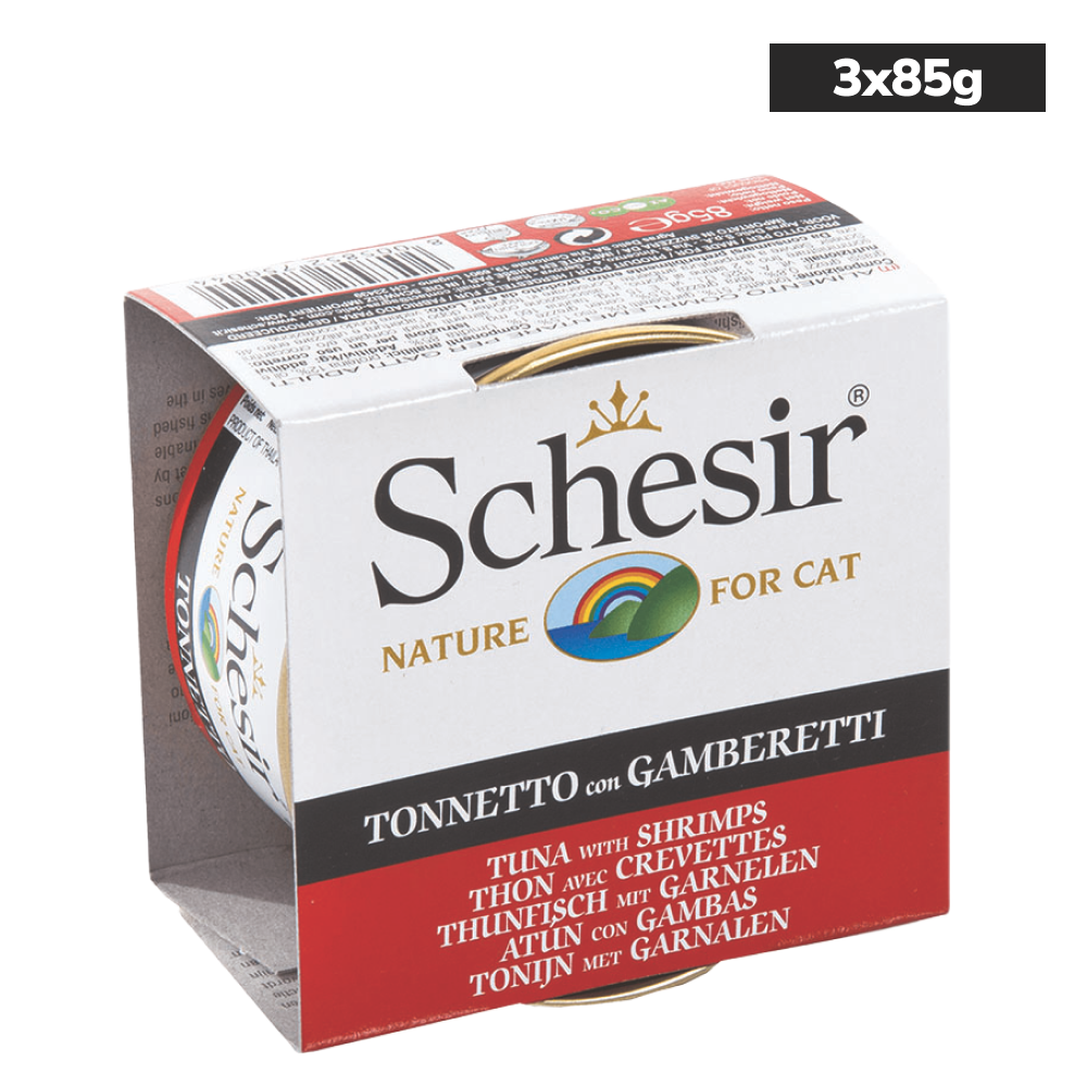 Schesir Tuna In Jelly with Shrimp Adult Cat Wet Food