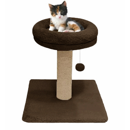 Furrlovers Fur Activity Cat Tree Scratching Post with Sisal Tower (Brown)