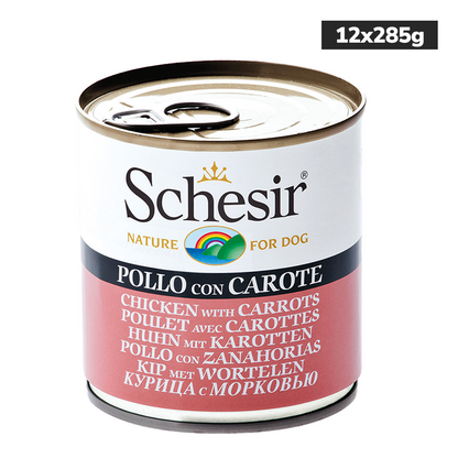 Schesir Chicken & Rice with Carrot in Jelly Dog Wet Food