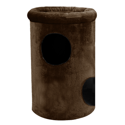Furrlovers House with Plush Cushion for Cats (Brown)