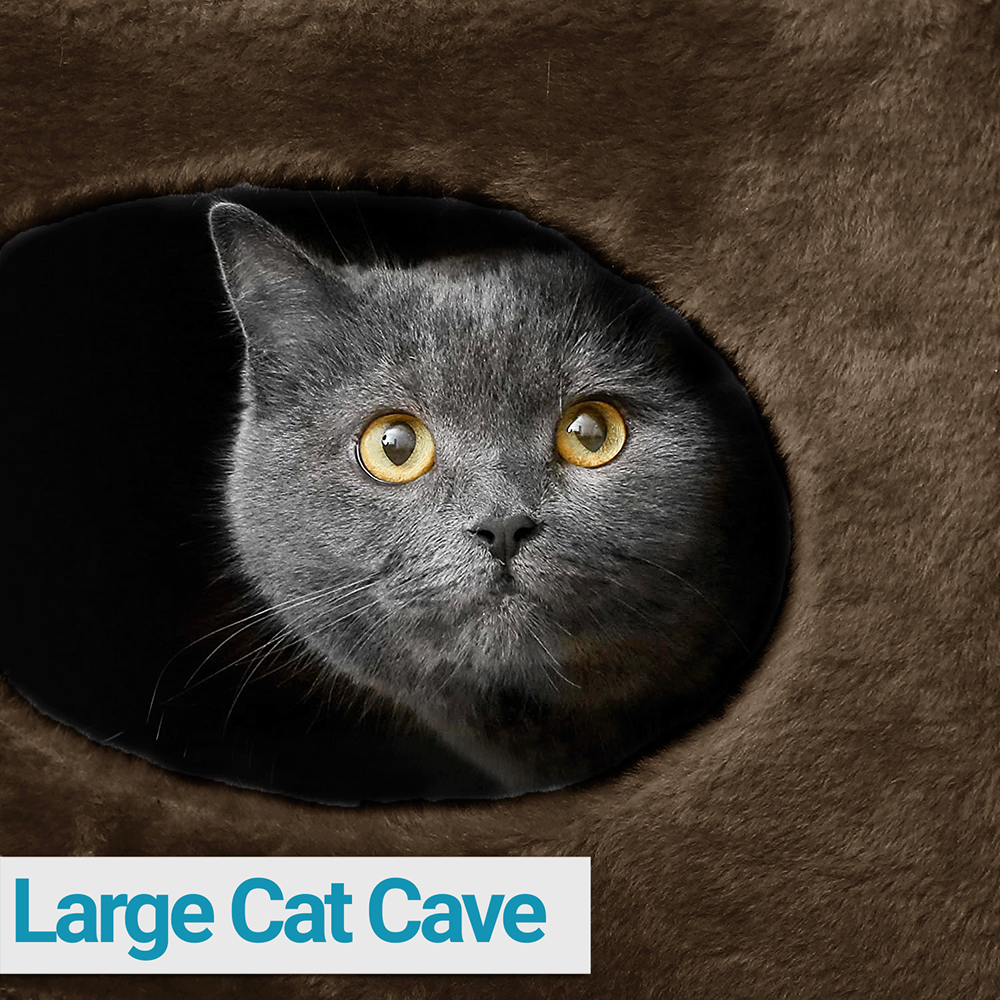 Furrlovers House with Plush Cushion for Cats (Brown)