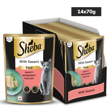 Sheba Sasami Pate Rich Premium Adult Fine Cat Wet Food