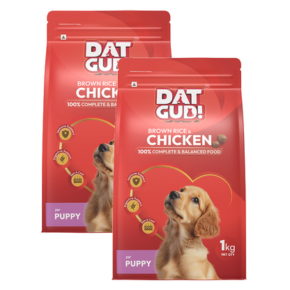 DatGud Chicken & Brown Rice Puppy Dog Dry Food (Buy 1 Get 1 Free)