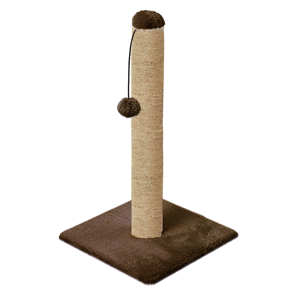 Furrlovers Cat & Kitten Scratching Post Tree with Hammock, Toy & Jute Rope (Brown)