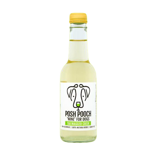 Woof & Brew Posh Pooch Tailwagger Creek Non Alcoholic White Wine for Dogs
