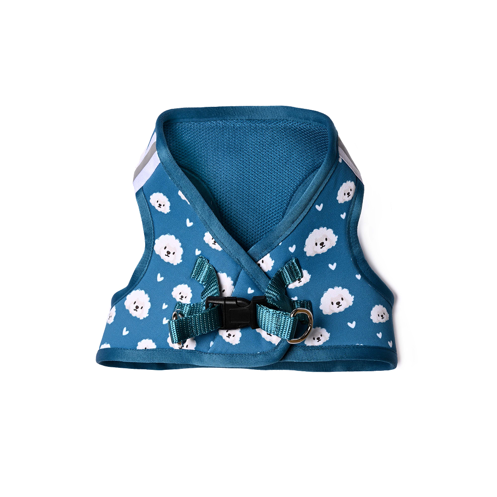 Pets Way Floof Air Mesh Printed Harness for Puppies and Small Dogs