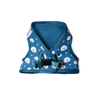 Pets Way Floof Air Mesh Printed Harness for Puppies and Small Dogs
